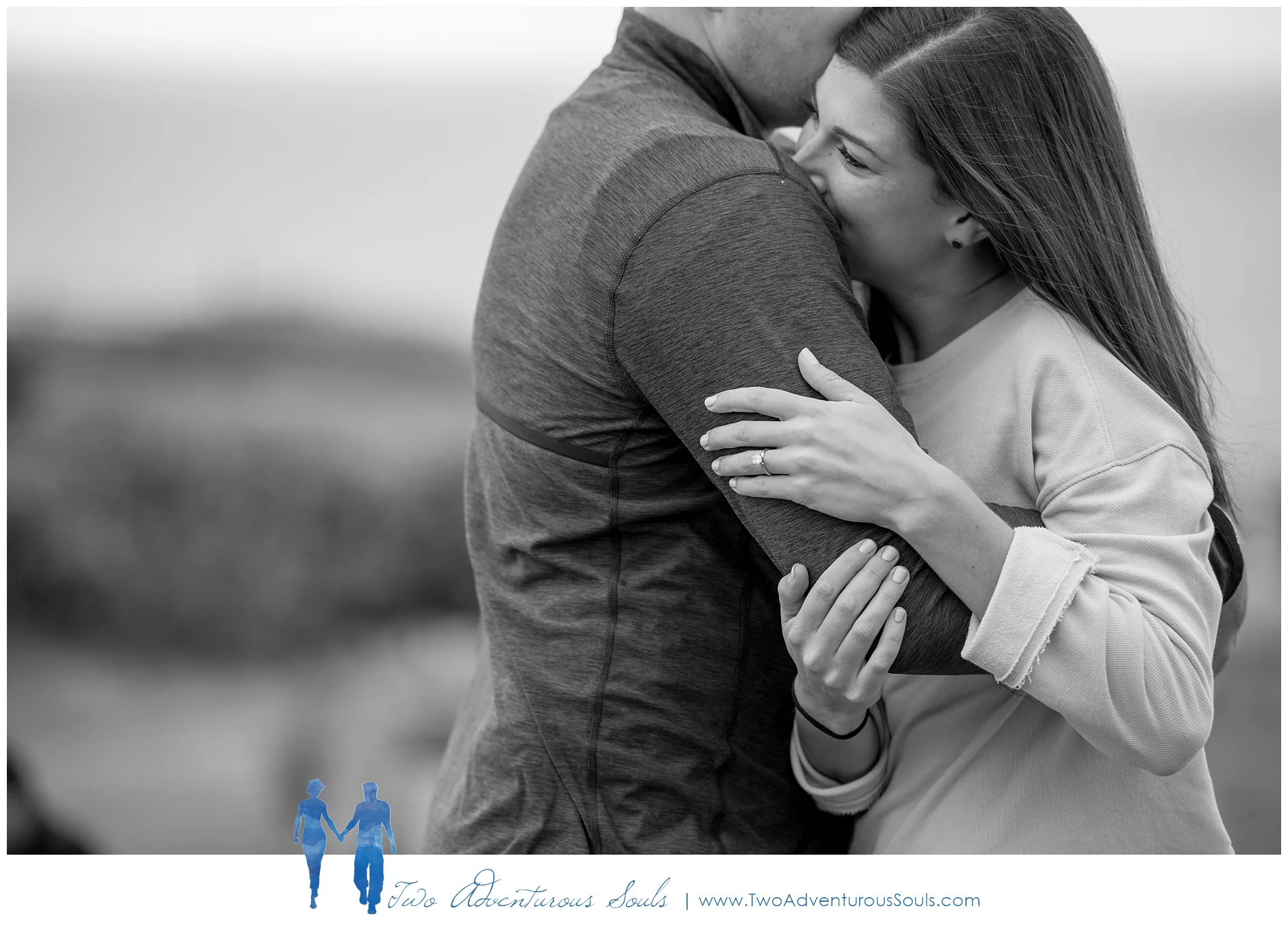 Portland Headlight Surprise Proposal by Maine Wedding Photographers - Two Adventurous Souls -