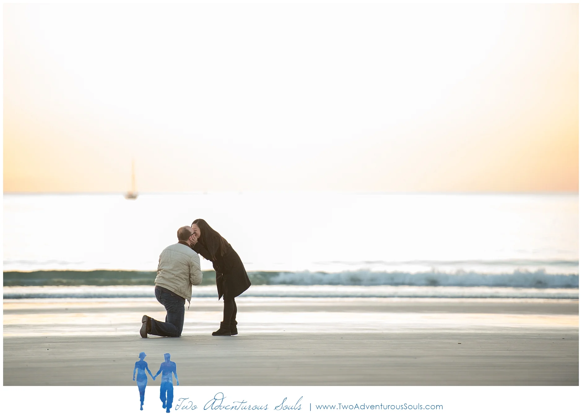 Surprise Proposal in Kennebunk Maine, Goochs Beach Photographer -