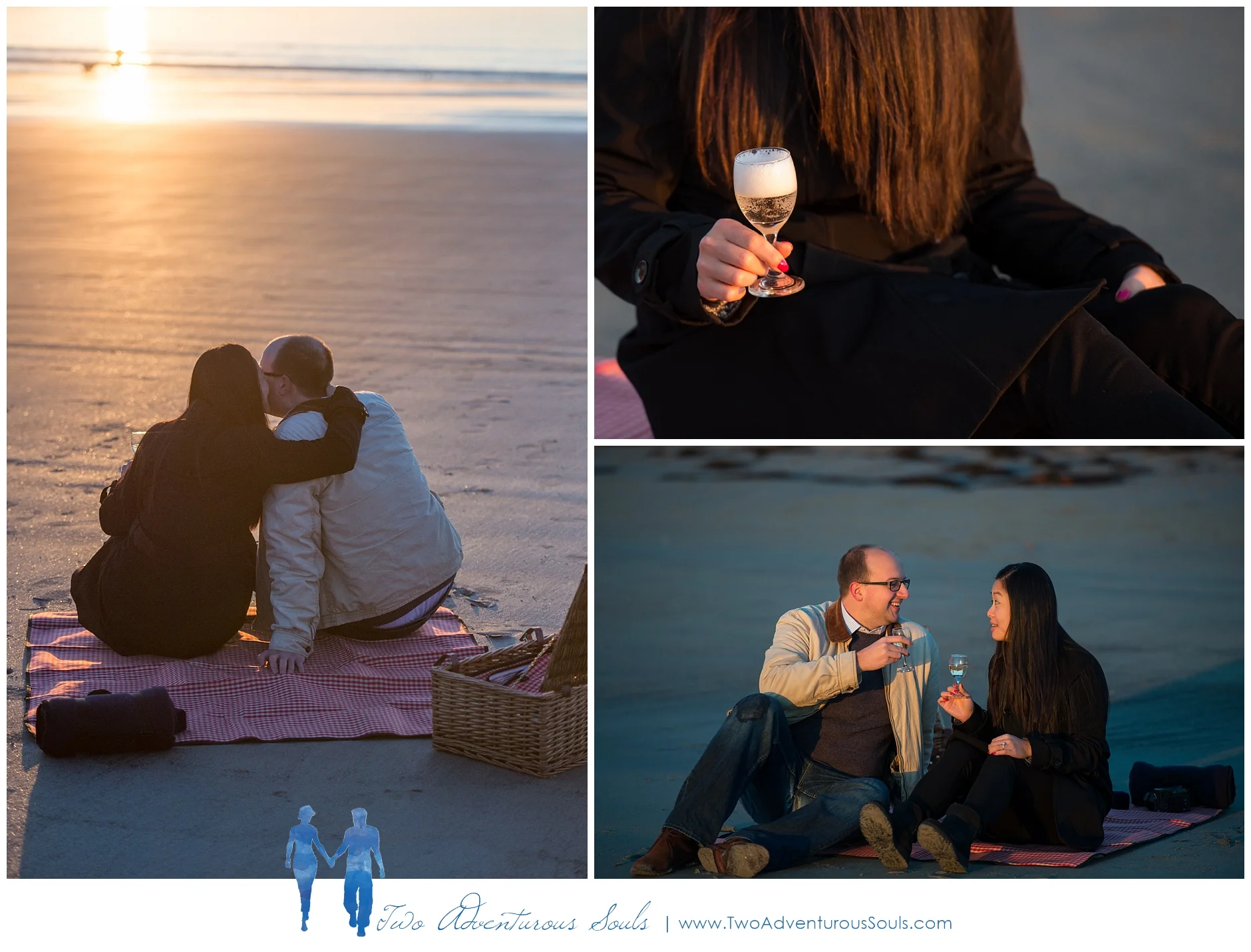 Surprise Proposal in Kennebunk Maine, Goochs Beach Photographer -