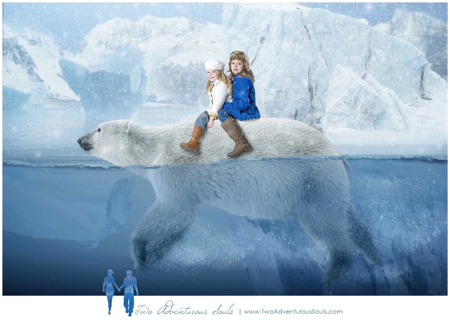Maine Fantasy Photographer, Polar Bear - Polar Bear Christmas Card