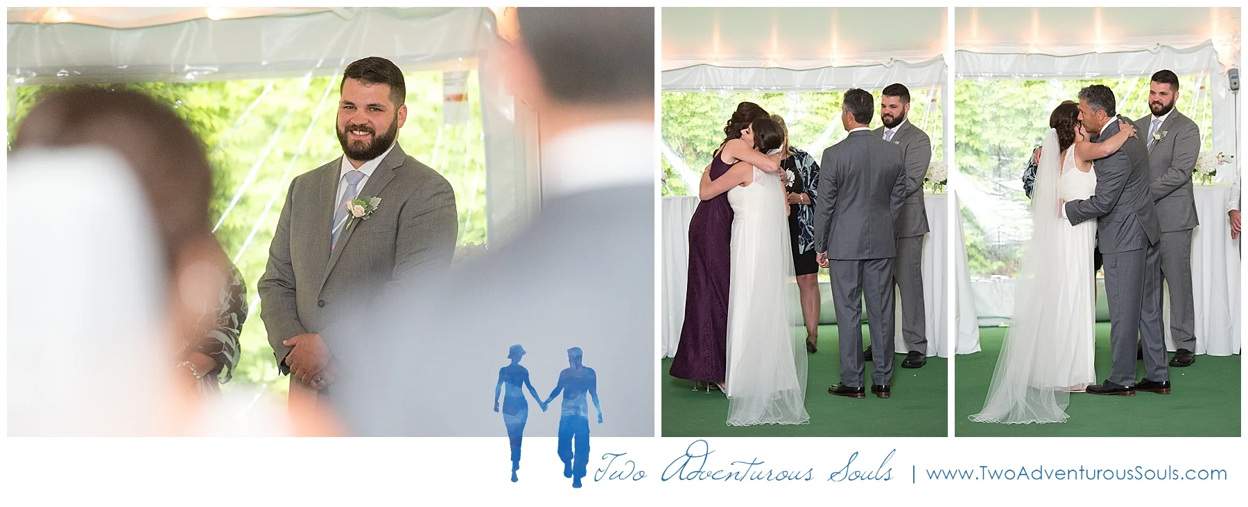 Dexter's Inn Wedding, New Hampshire Wedding Photographers_Tented Wedding Ceremony