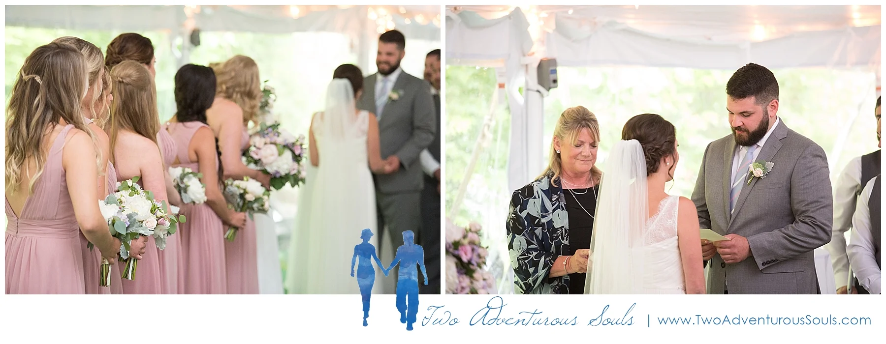 Dexter's Inn Wedding, New Hampshire Wedding Photographers_Tented Wedding Ceremony