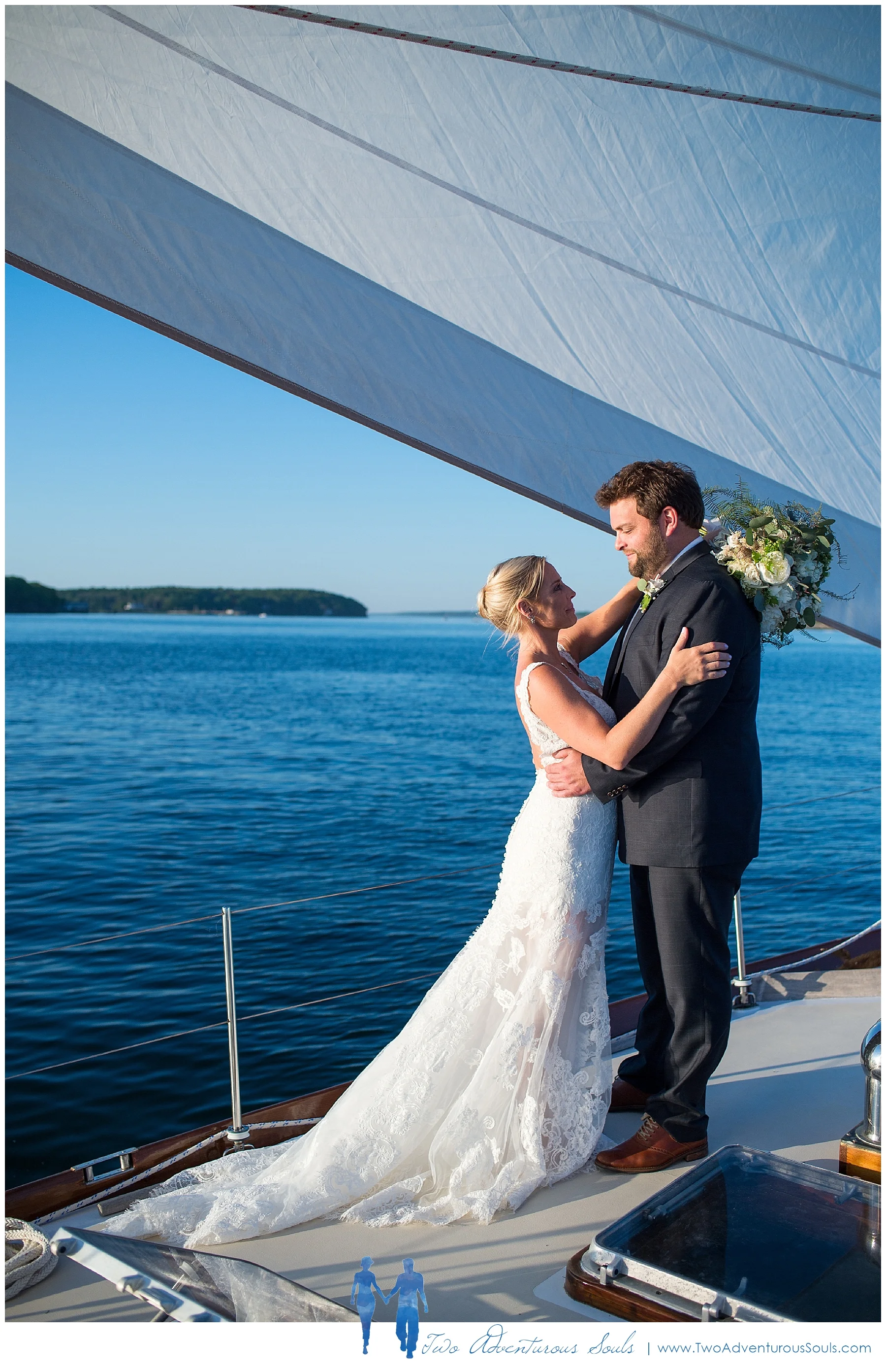 Adventure Wedding Aboard A Sailboat Maine Wedding Photographers Two Adventurous Souls