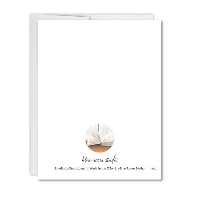 folded notecards 'wishing you peace this winter season'