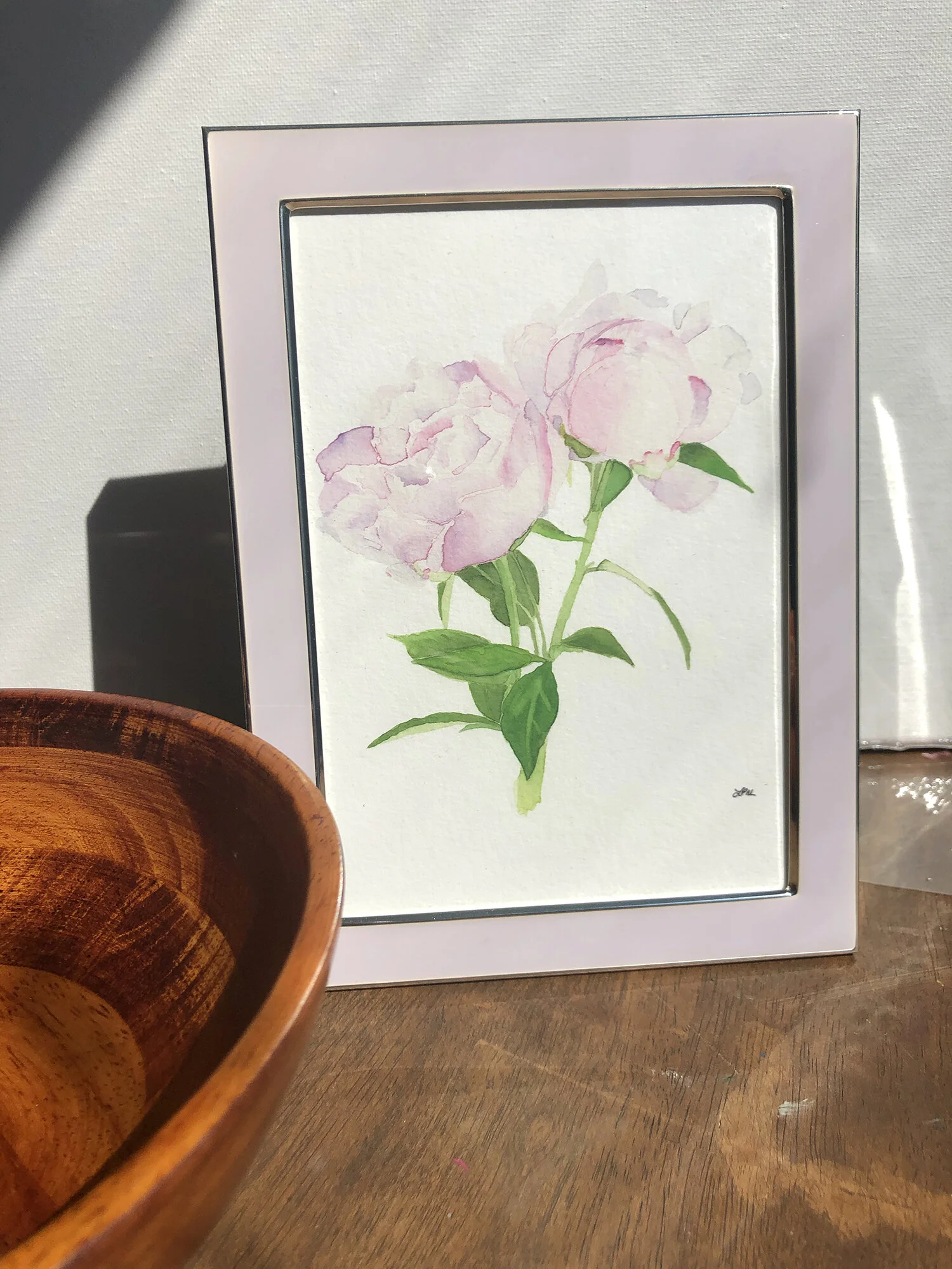 'Peonies' fine art print by Alexandria artist Laurel Prucha Moran