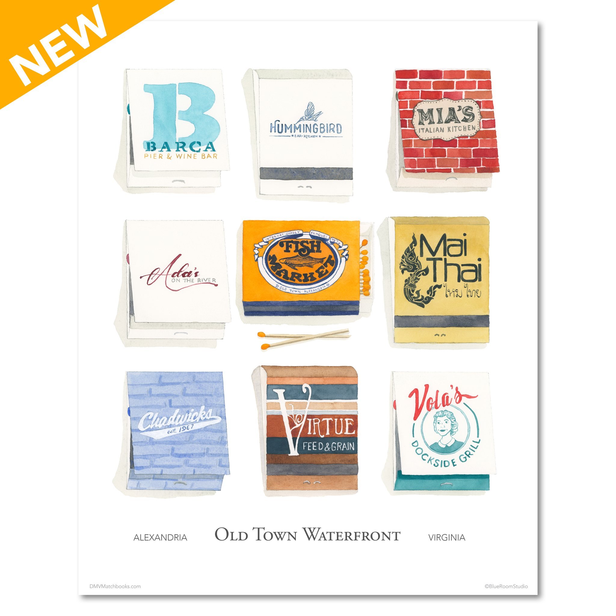 Cross-marketing for my @dmvmatchbooks  alter ego. I&rsquo;m very excited about this new print and wanted to share : )

I have been thinking about creating a new matchbook print showcasing Old Town Alexandria favorites for quite a while but deciding w