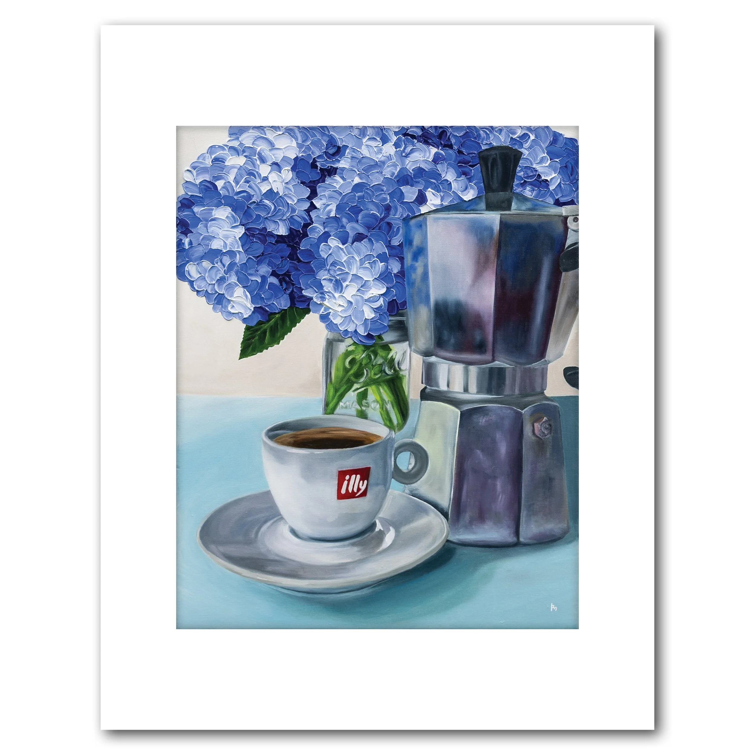 'Moka and Illy Focused' by Alexandria artist Laurel Prucha Moran