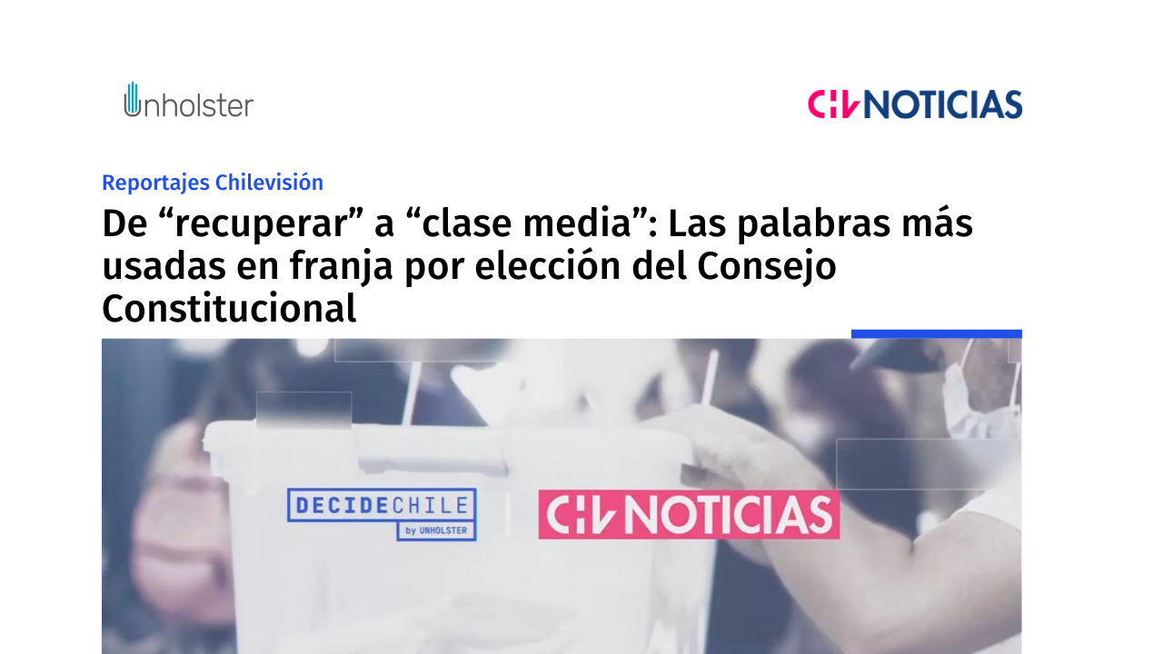 De "recuperar" a "clase media": Las palabras más usadas en la franja por elección del Consejo Constitucional