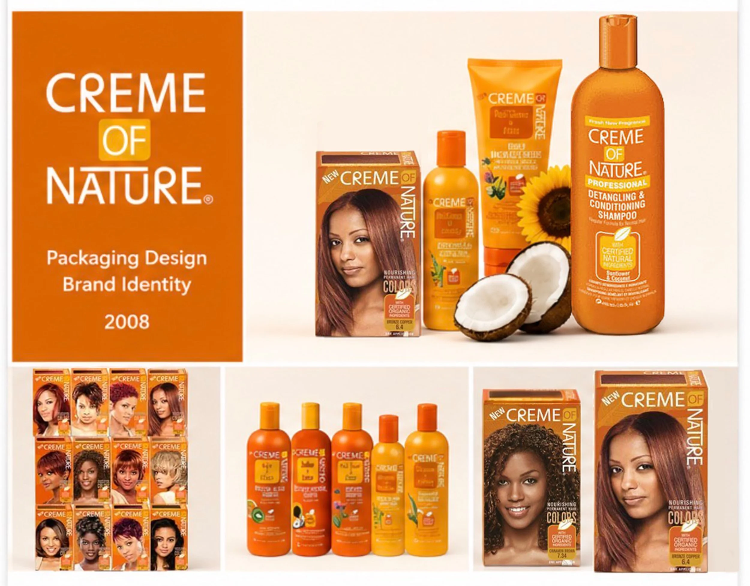 Creme of Nature Packaging Design & Brand Development