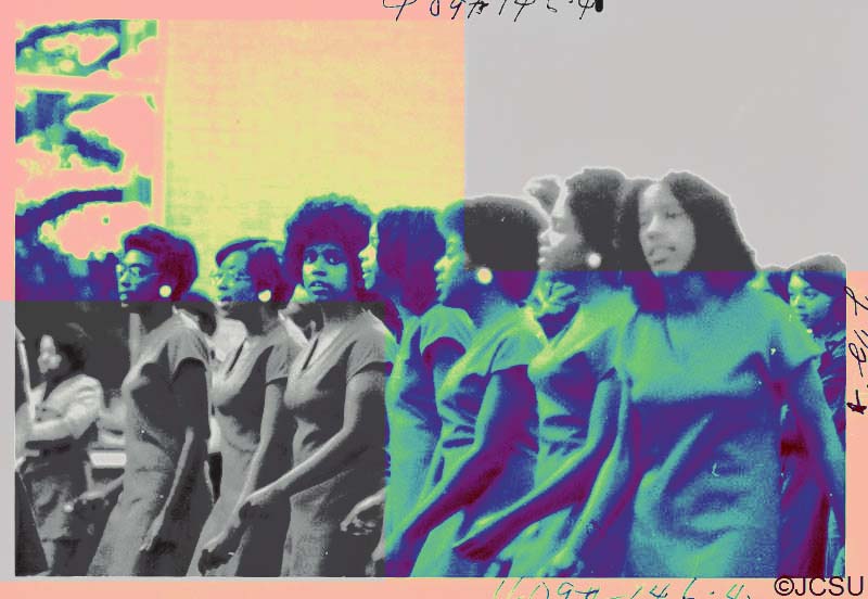 Janelle creates visual narrative of the historic Beatties Ford Rd. Corridor through the lens of Afrofuturism as artist and curator in the RCLM 37 experimental museum space at the James B. Duke Library at Johnson C. Smith University. Taking imagery from the JCSU Digital Archives, Janelle creates imagery that blurs the lines of time to project the history of this vast yet threatened community into an equitable future. Executive Producer of the RCLM 37 documentary and soundtrack, Janelle also brought in West Charlotte Natives such as Videographer Kill Surf, rapper/producers Elevator Jay and F.L.L.S to creatively share the historic narratives of this community. Featuring interviews from the JCSU Oral Histories project, the soundtrack includes 10 handpicked tracks from Janelle and beats from Elevator Jay and F.L.L.S, creating a multi generational narrative.