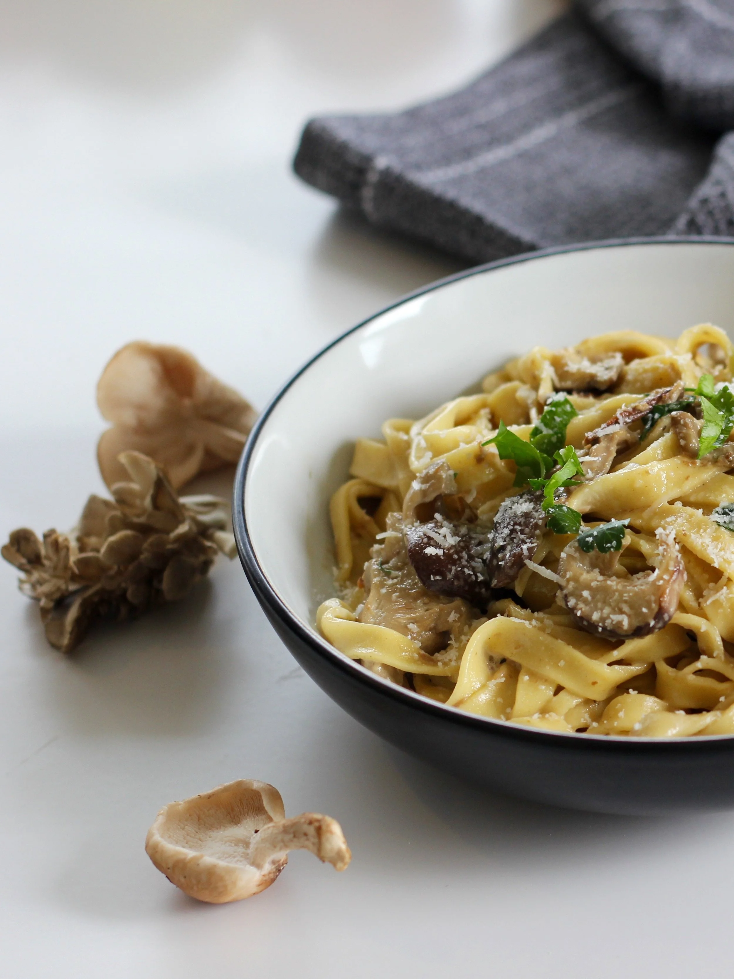 Fettuccine with porcini and truffle — Julia Eats Italy