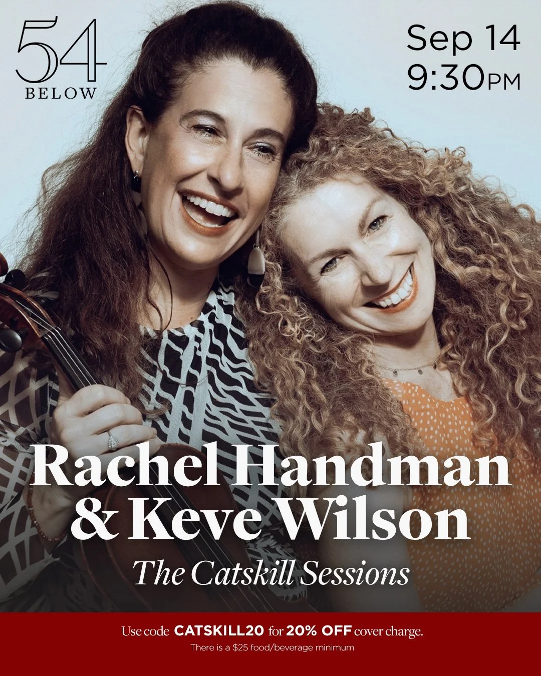 54 Below Show. 9PM NYC