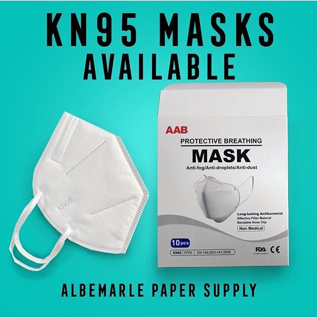In need of masks for yourself or your business?  We have many in stock!  Send us a message or call (704) 550-5676 to order.
.
.
.
#masks #nc #phase2 #northcarolina #clteats #cltfoodie #charlottenc #papersupply #restaurantsupply #restaurantsupplystore