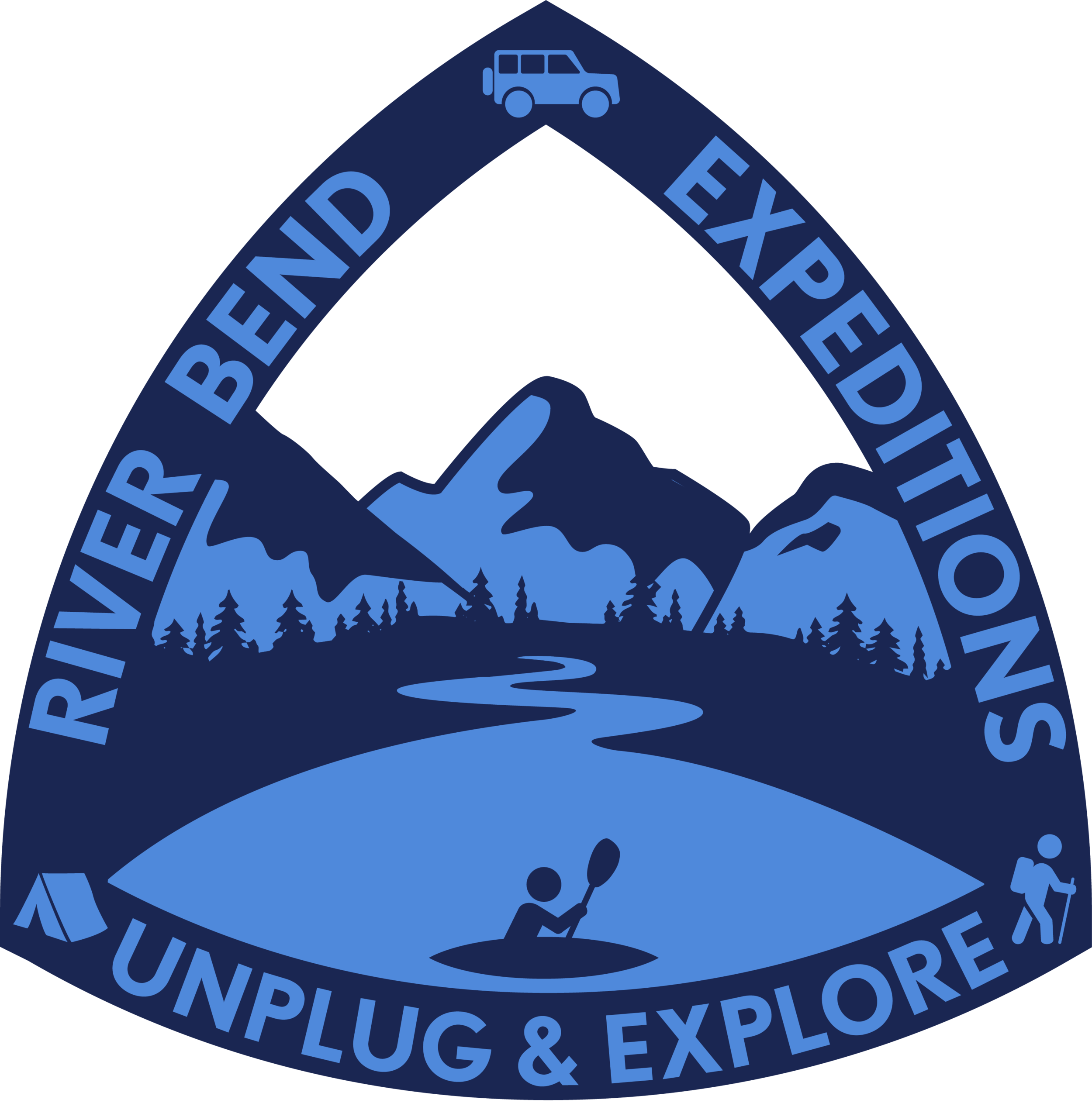  River Bend Expeditions (shield logo) - blue transparent 