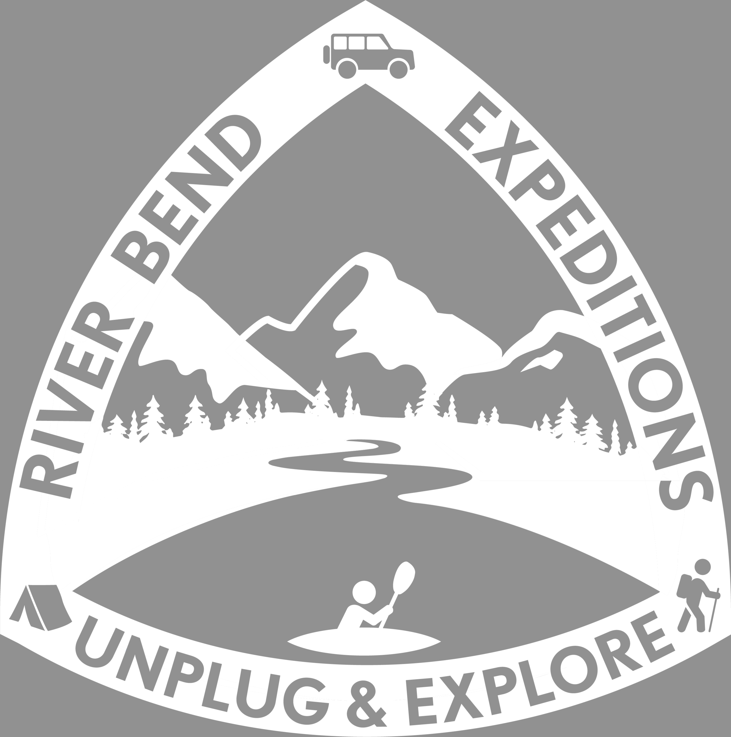  River Bend Expeditions (shield logo) - white transparent 