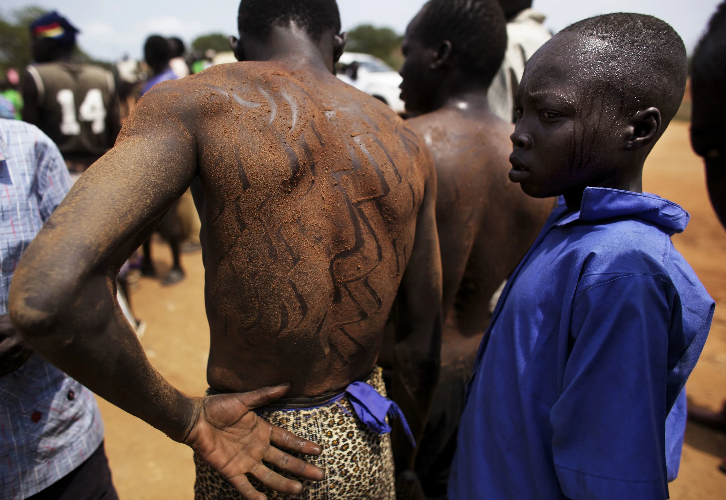 Youths gather following rehearsals for independence celebrations in Juba, southern Sudan, Tuesday, July 5, 2011. South Sudan is set to declare independence from the north on Saturday, July 9. (AP Photo/David Azia)