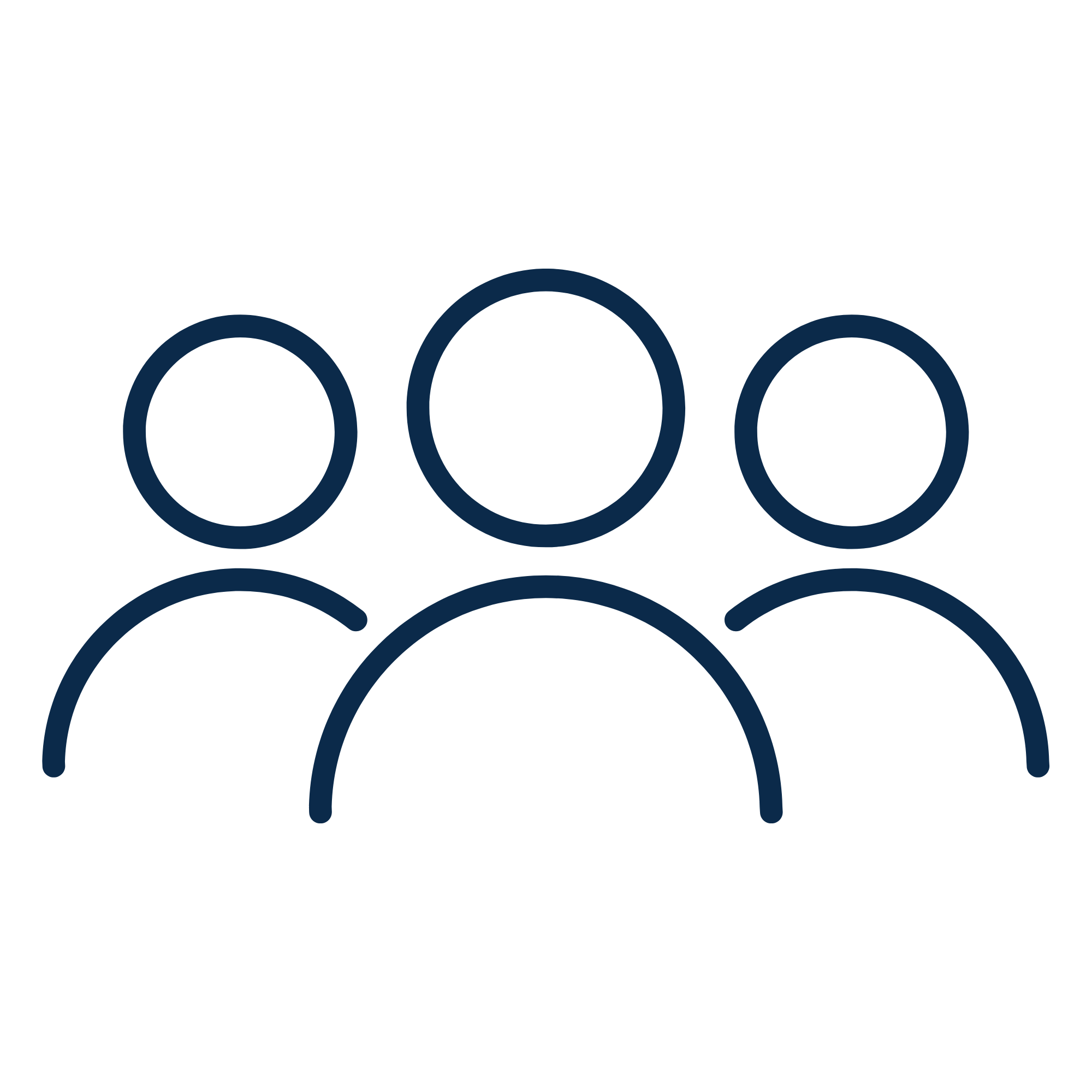 Clip art of three people