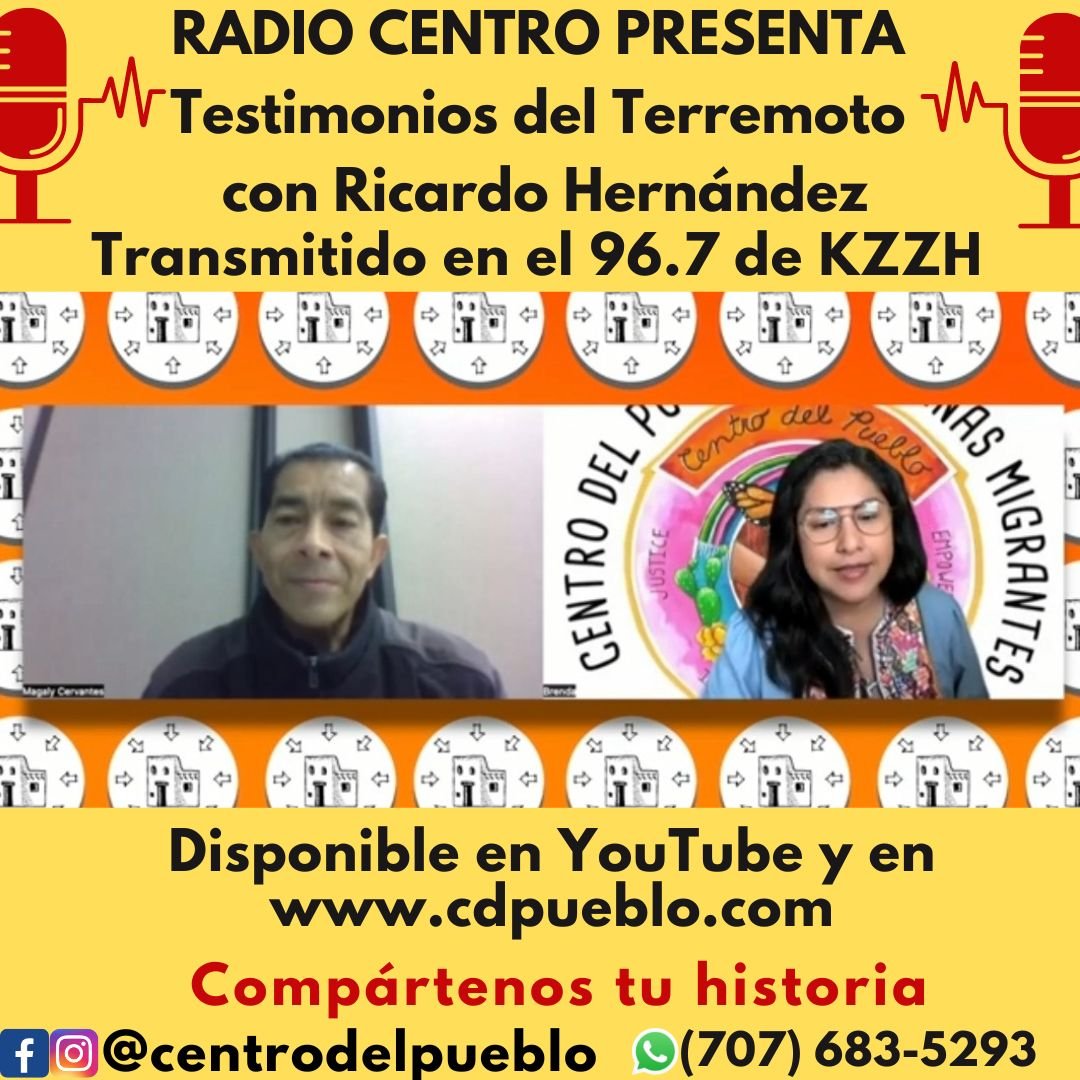  Radio Centro presenta a Ricardo Hernádez, testimonio del Terremoto 2022 