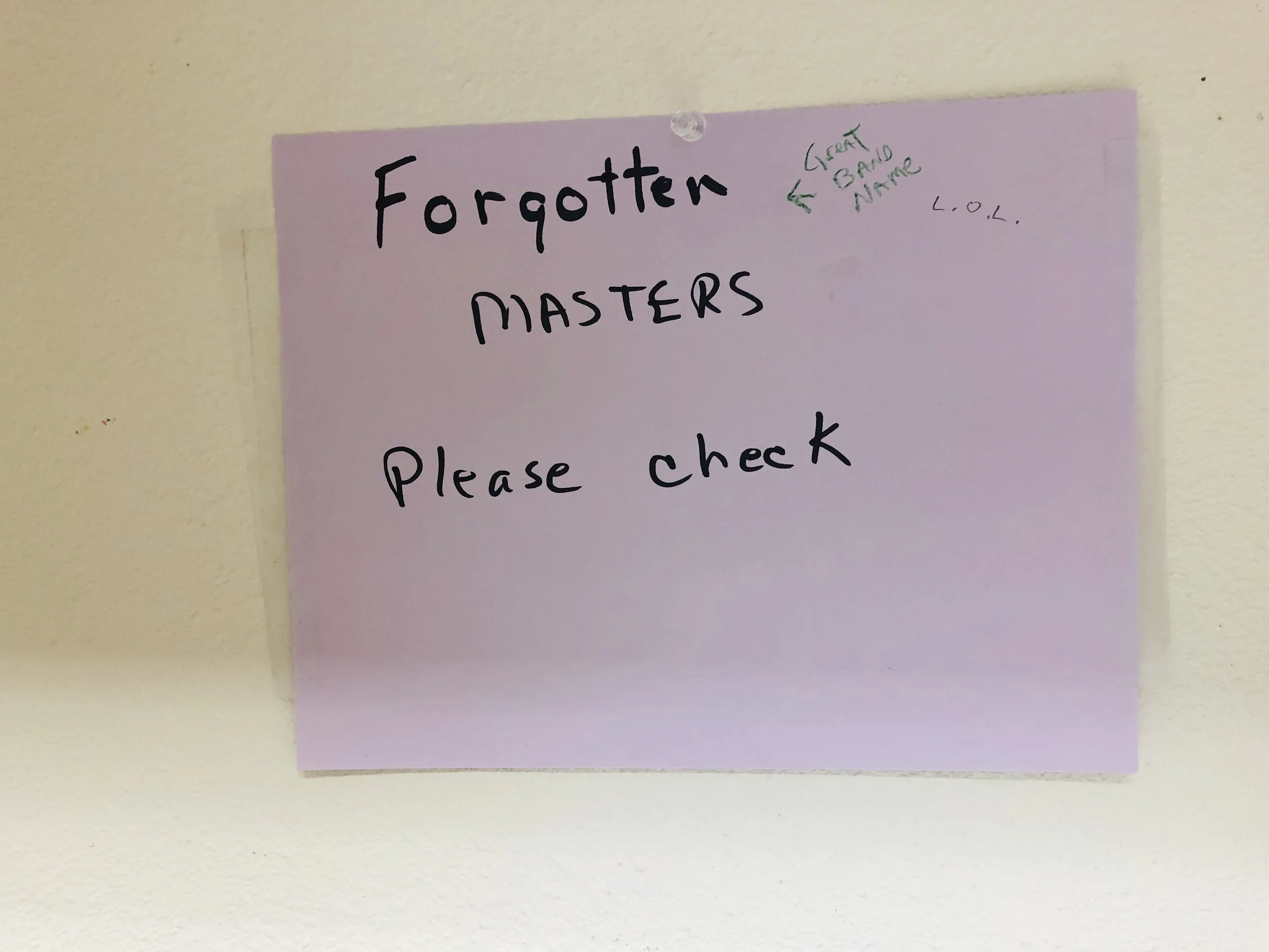 Forgotten Masters