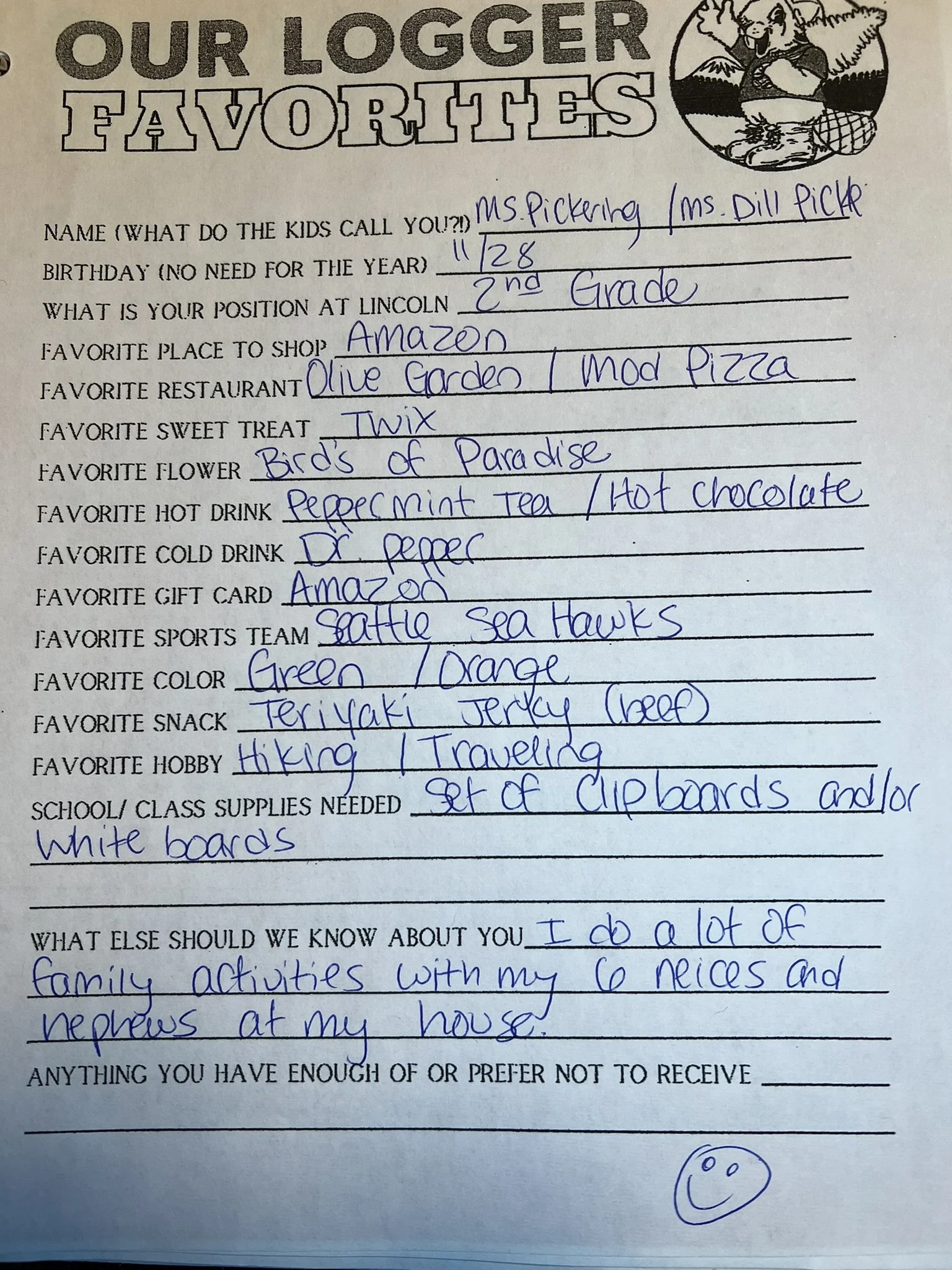 Ms Pickering/ Ms Dill Pickle