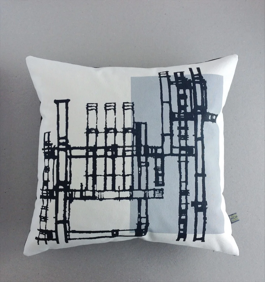 Pipeworks Scatter Cushion - Soft Grey