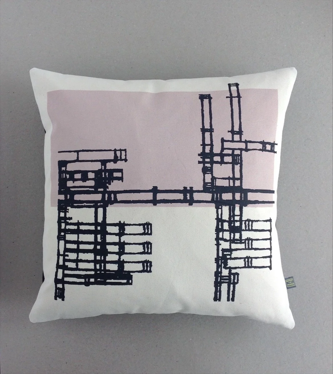 Pipeworks Scatter Cushion - Blush Pink