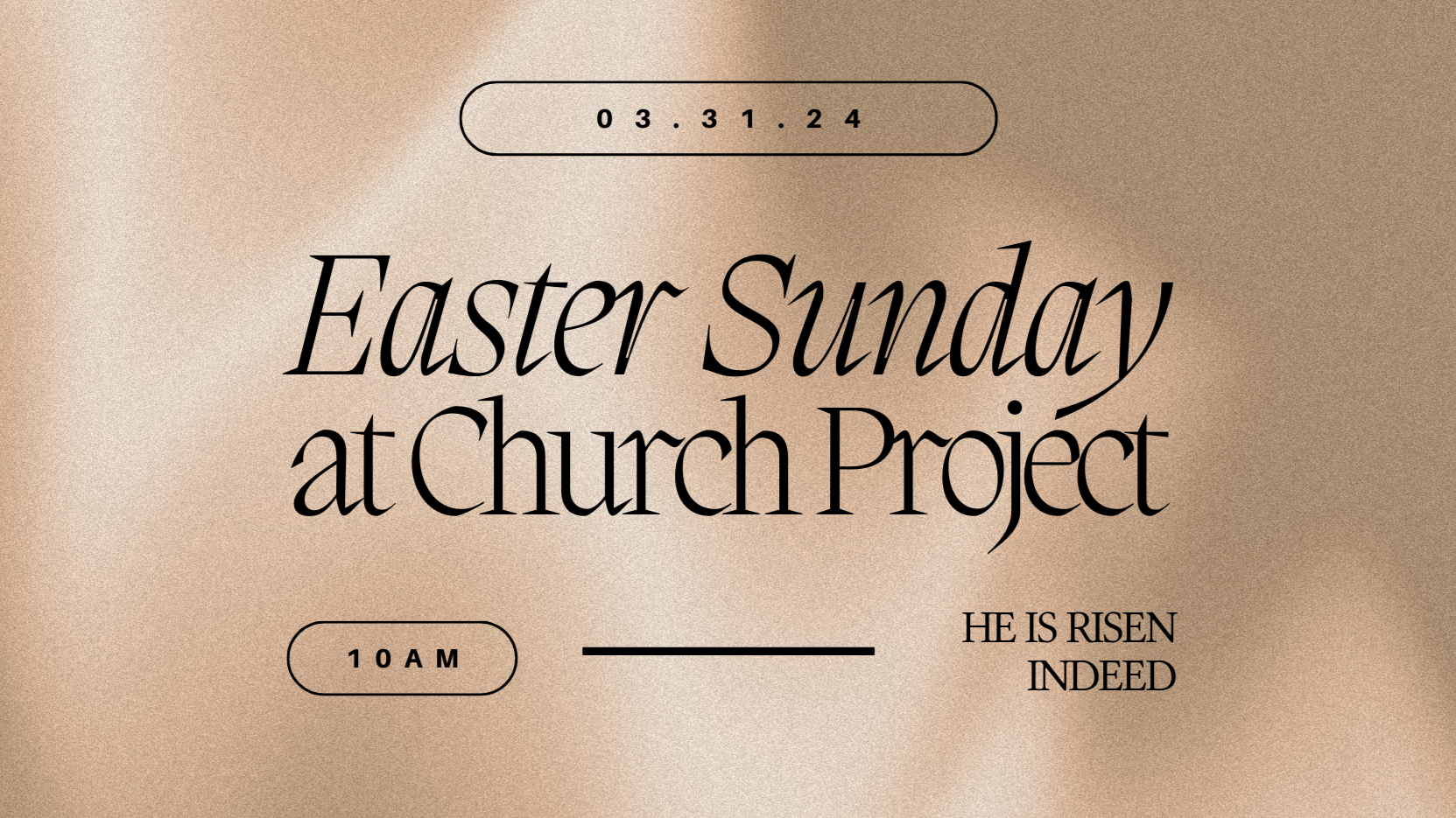 EASTER WITH CHURCH PROJECT // 2024
