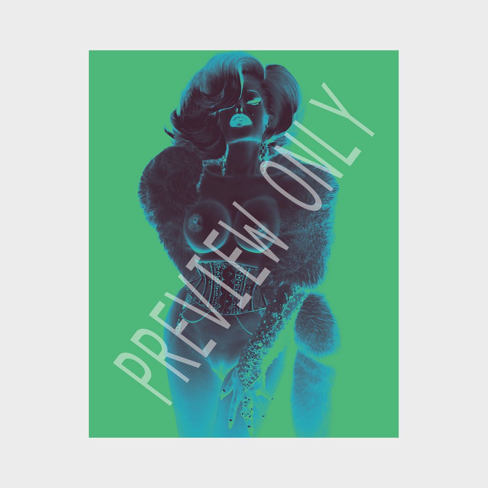 Amanda in Negative - Green