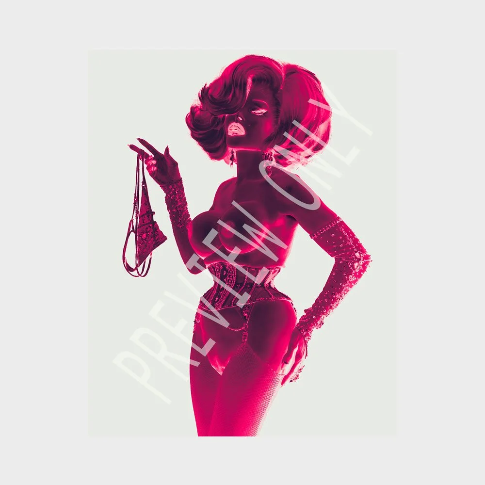 Amanda in Negative - Pink