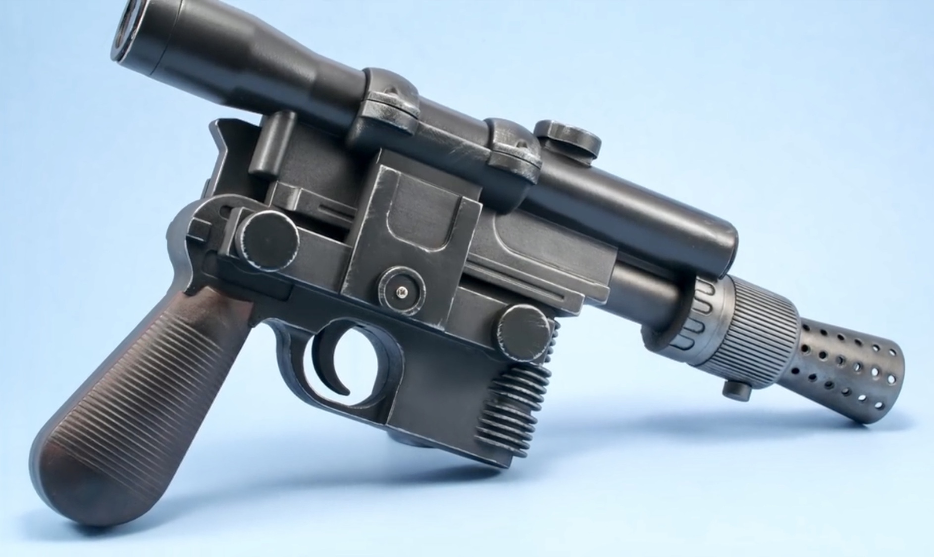 VINTAGE STAR WARS REPRODUCTION REPLICA WEAPONS LEIA COMBAT GUN BLACK