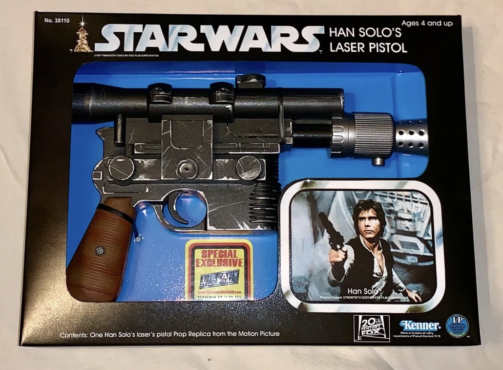 Vintage STAR WARS KENNER FIGURE WEAPON Han Solo Blaster  repro 