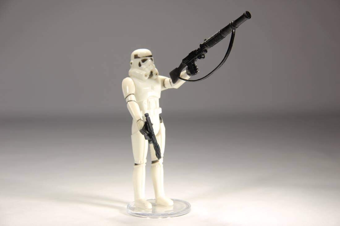 Blue Han Solo Rebel Blaster Gun Reproduction Weapon for Vintage Star Wars Figure 