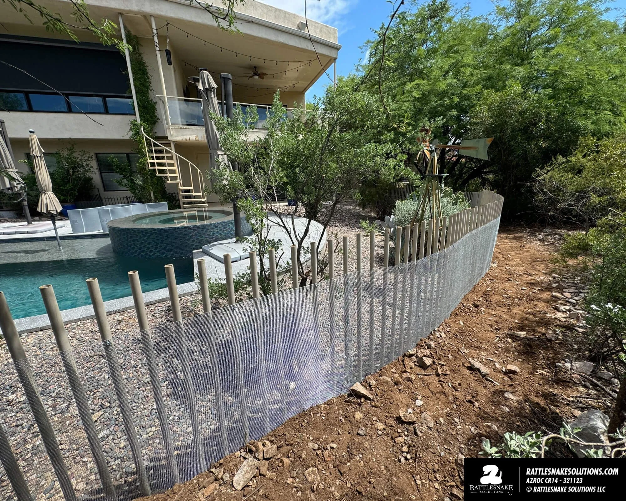 Rattlesanke Project Rattlesnake Fence Projects Keeping Snakes Out of the Backyard — AZ ...