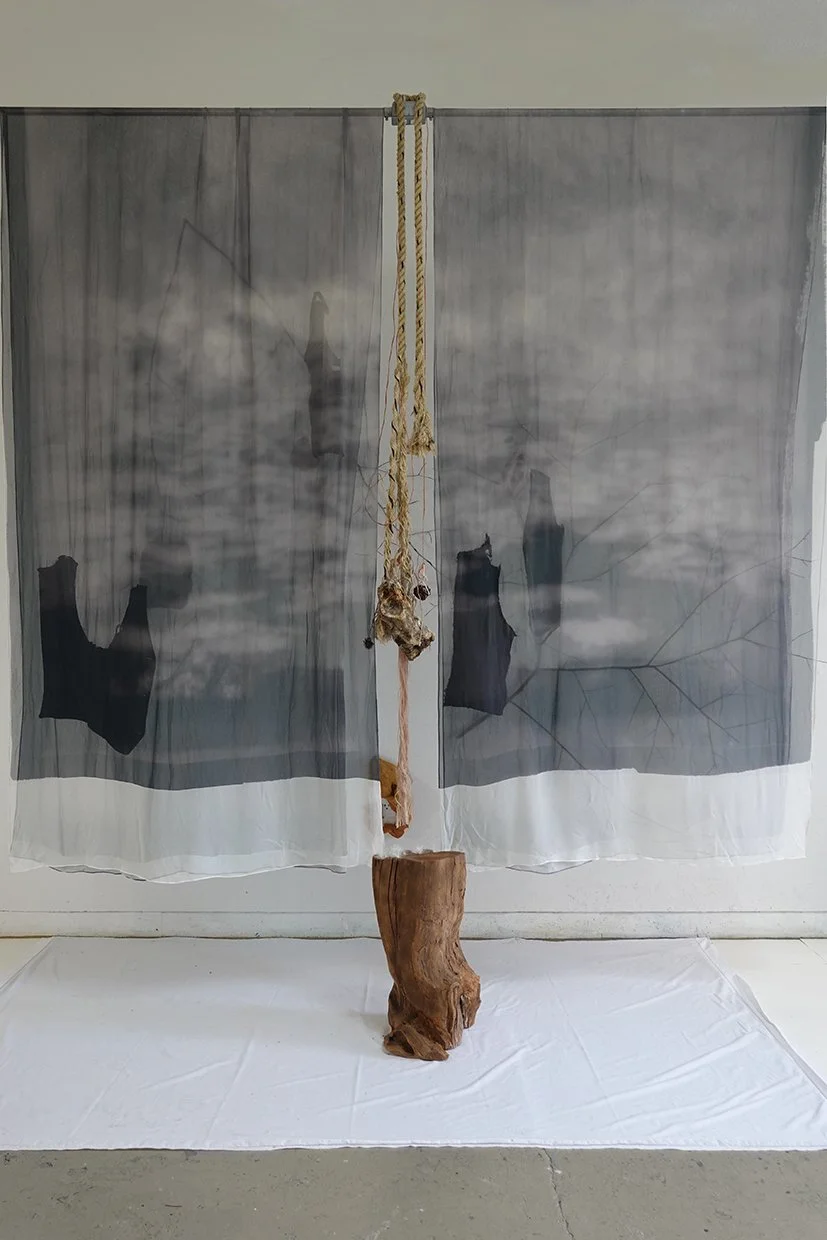 "Below the Mason-Dixon" by artist Robin Dintiman, mixed media sculpture