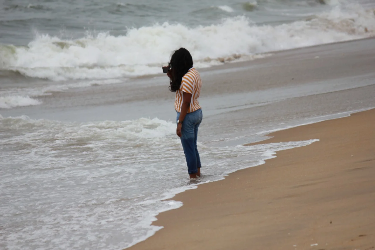 Rough waters at Marina Beach
