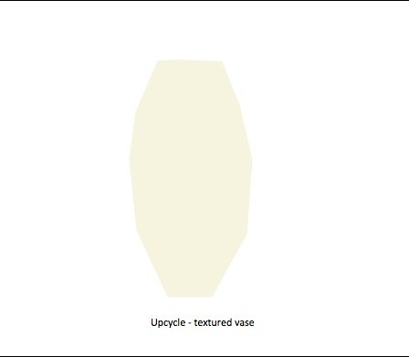 Upcycle Textured Vase