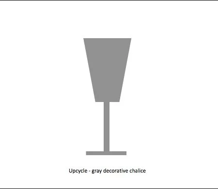 Upcycle Grey Decorative Chalice