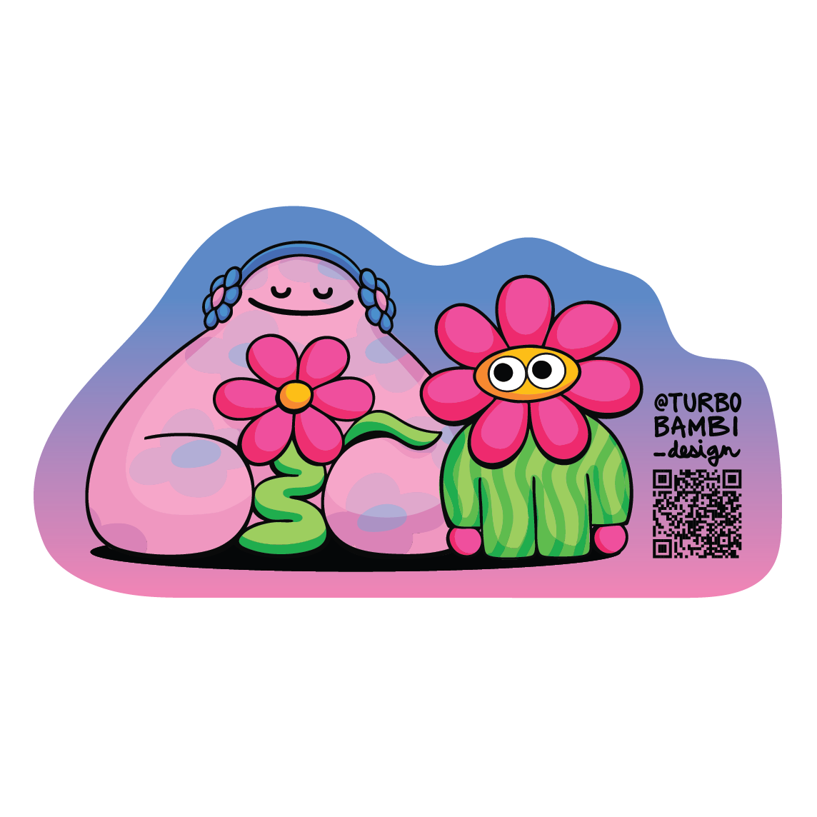 Bloomi & Chonkii Sticker