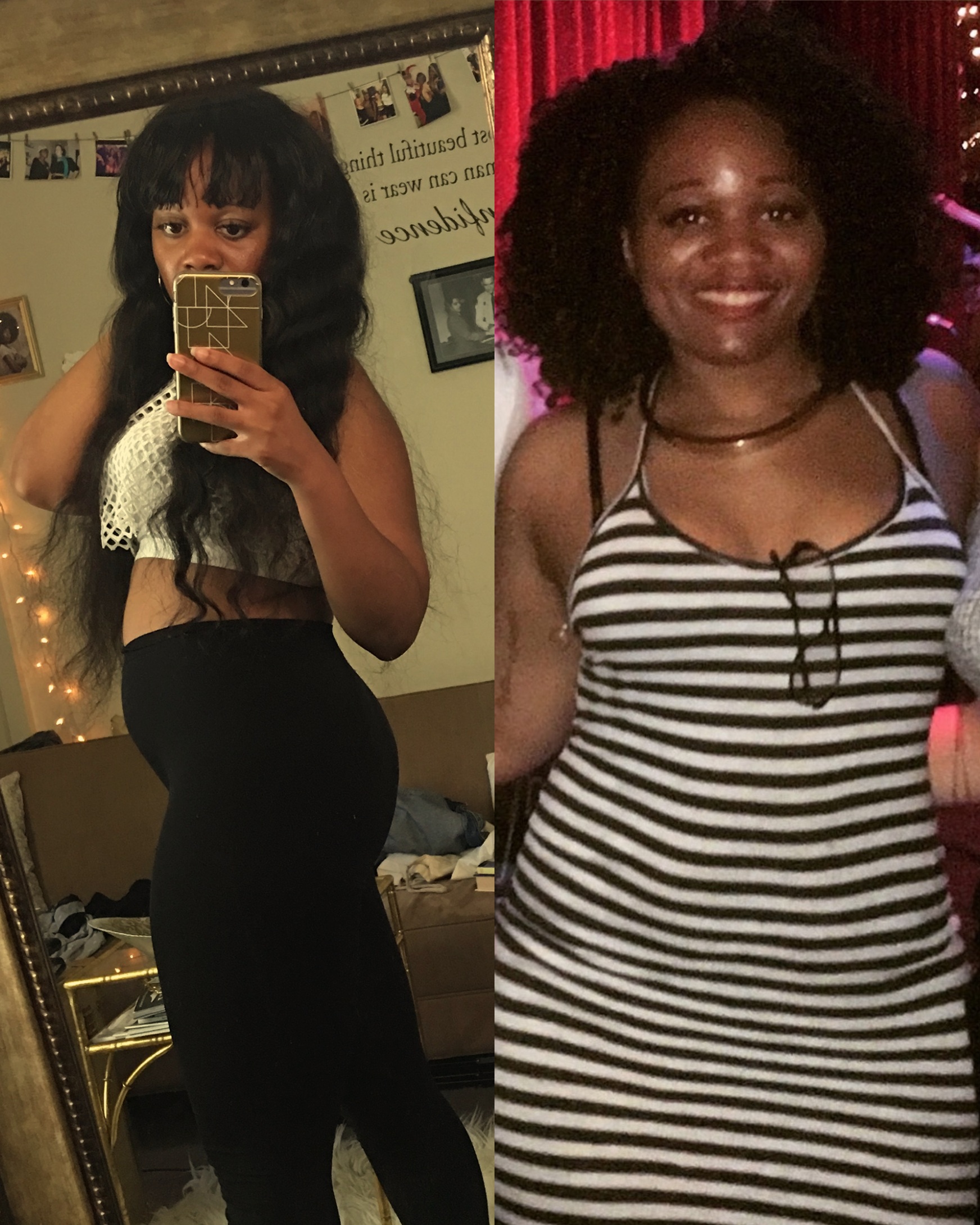 Left: Me in September 2018, Right: Me in March 2016