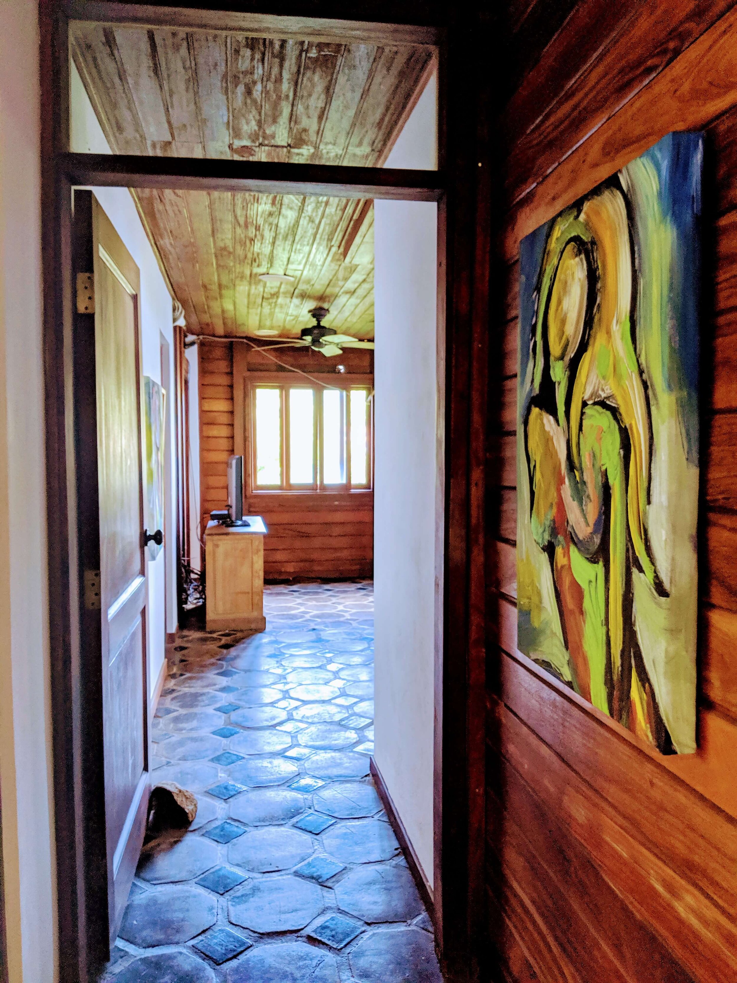 local art decorates the corridors of Shankton House rental.jpg