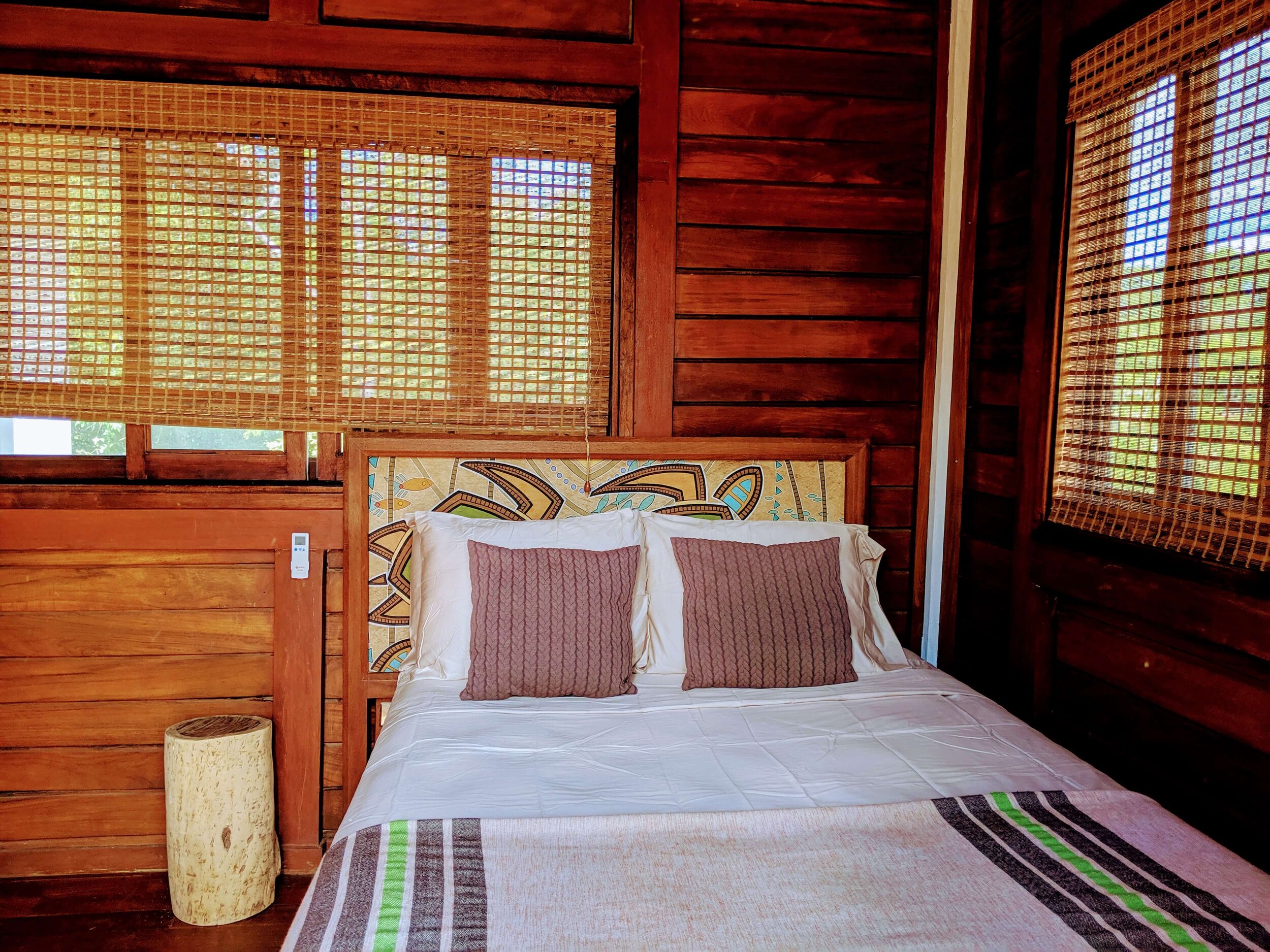 Secondary bedroom double bed 2nd floor Redonda bay holiday homes for rent Tola, Nicaragua.jpg