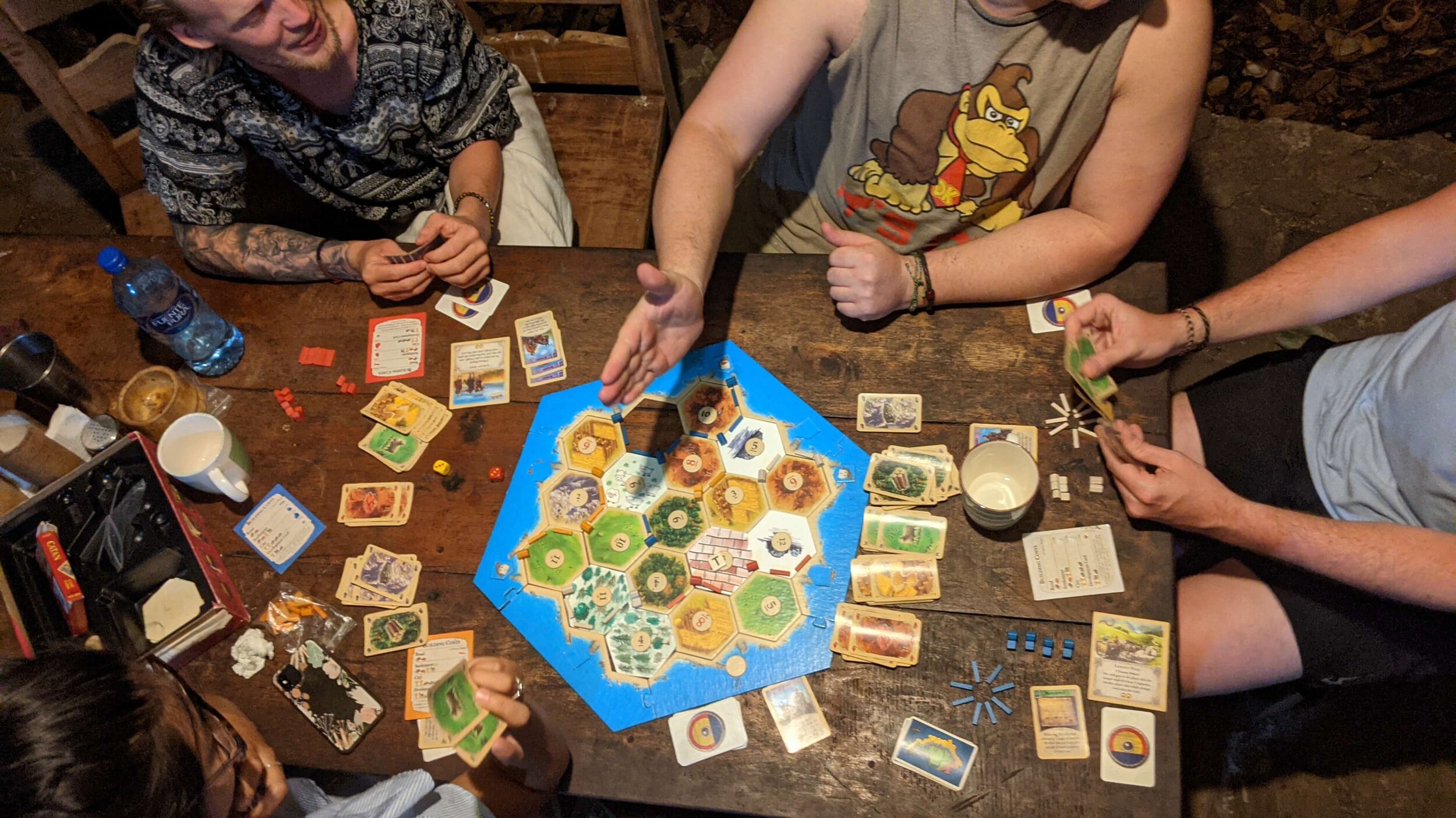 Catan night's and family game sessions in Selvista kitchen.jpg