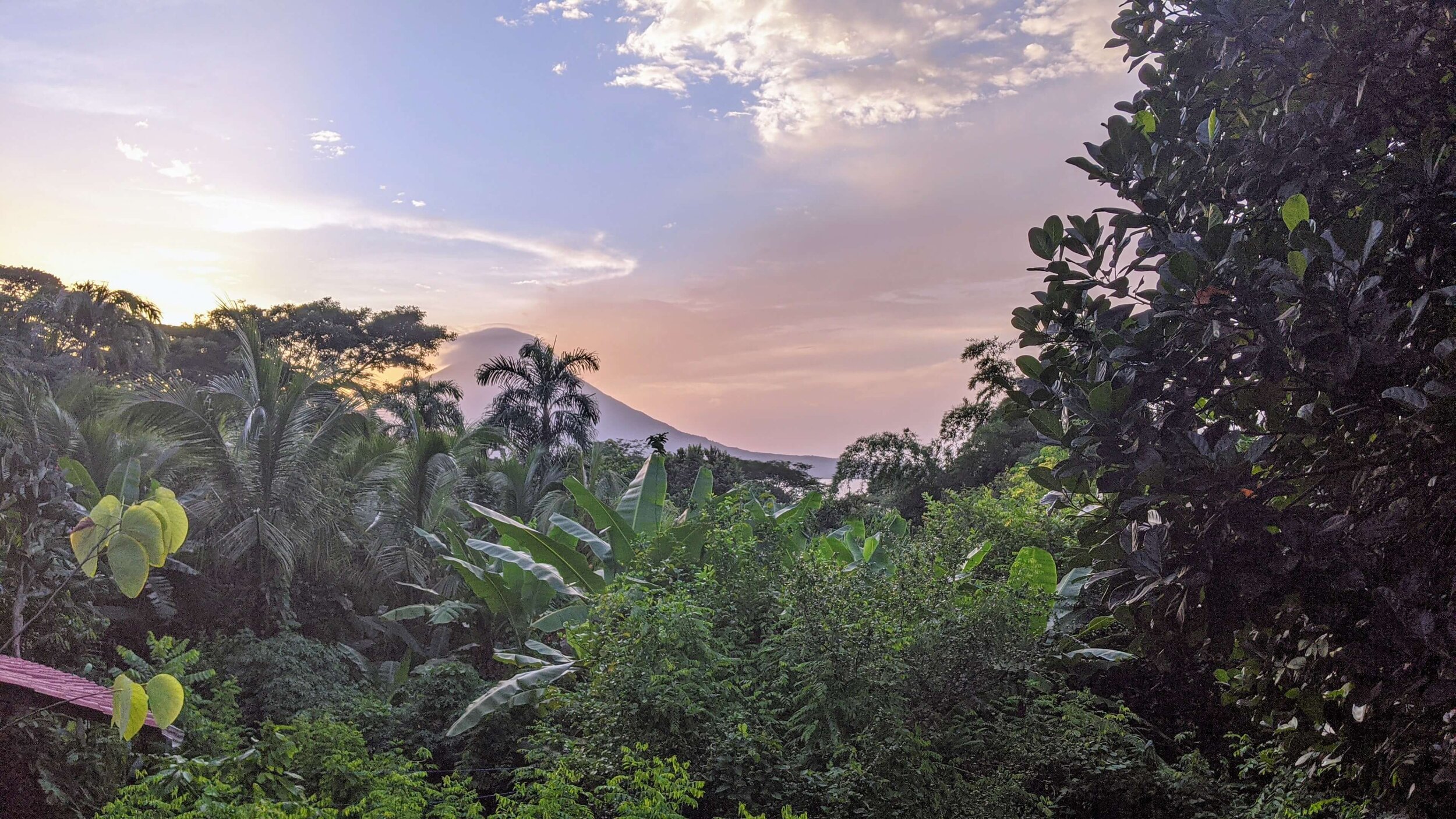 The views from Selvista Guesthouses in evening light over looking conception on Ometepe island.jpg