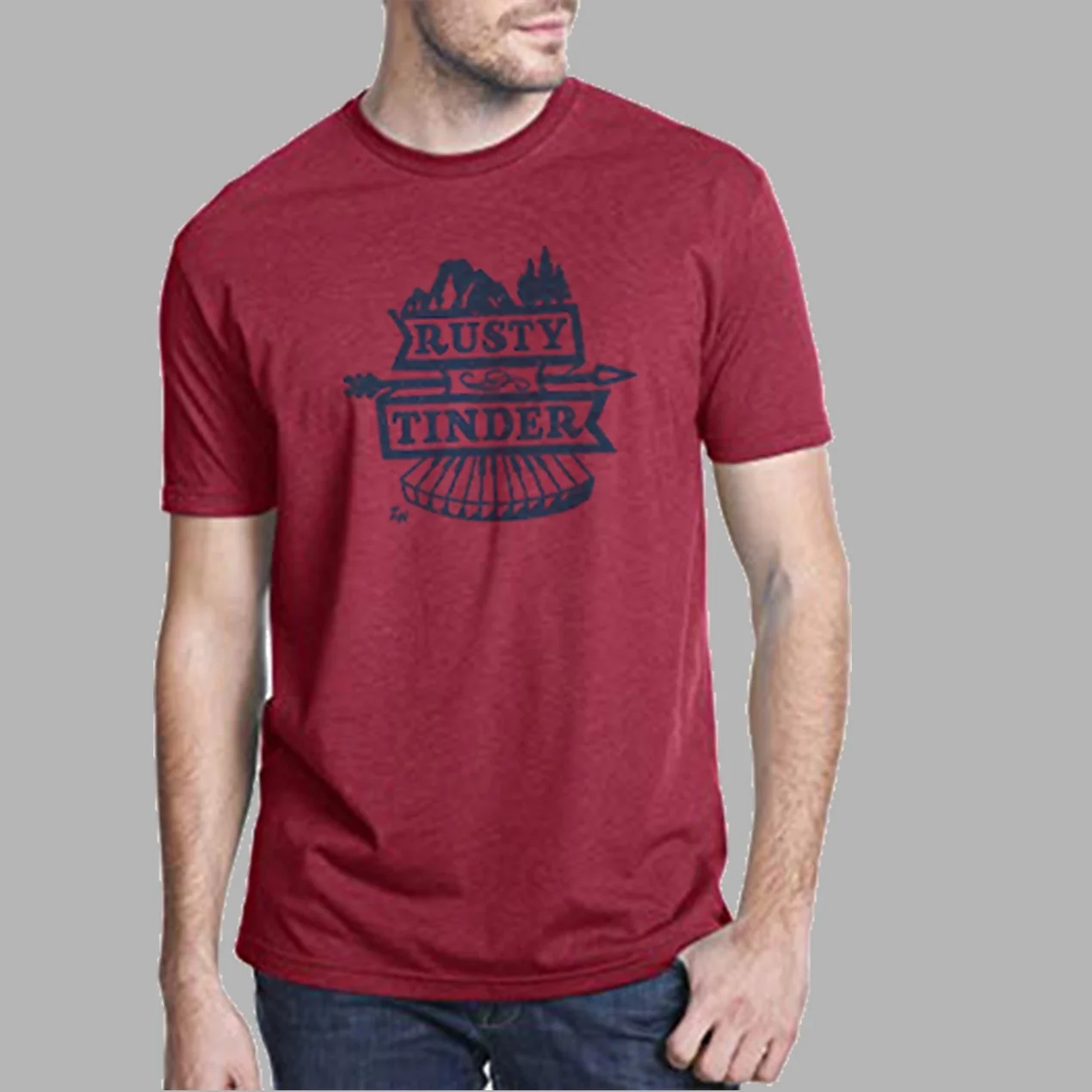  Men's Rusty Tinder T-Shirt (Red)