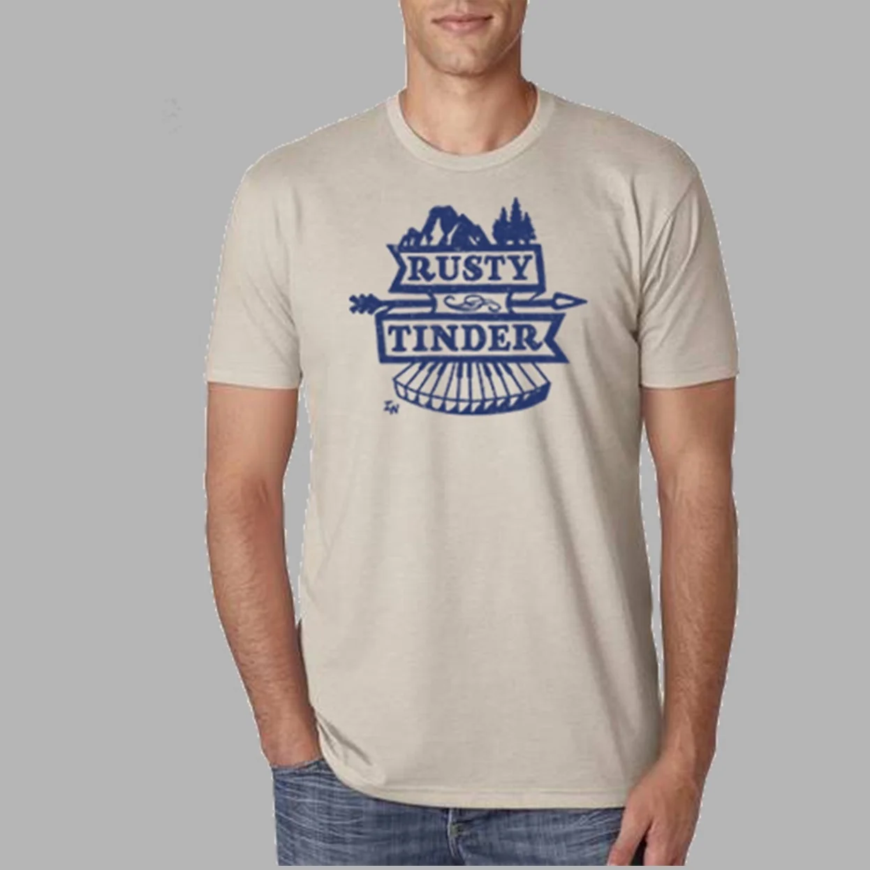 Men's Rusty Tinder T-Shirt (Sand)