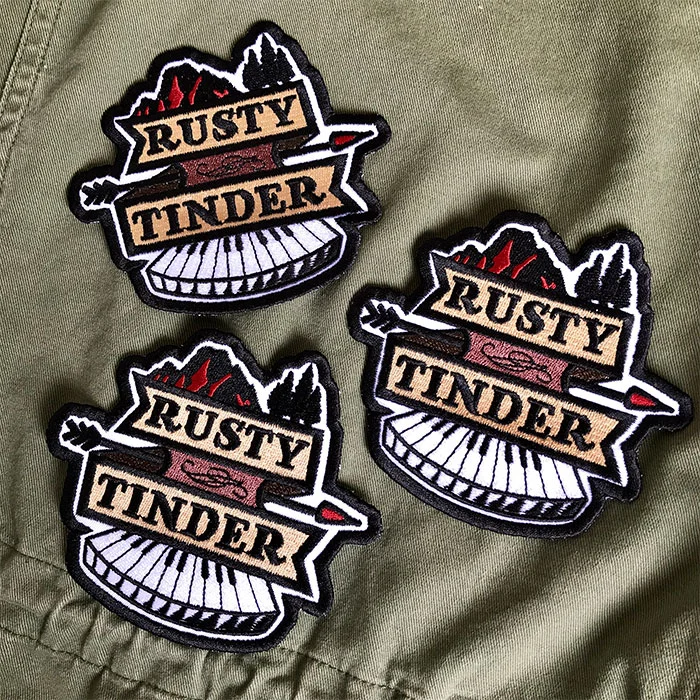 Rusty Tinder Music Logo Patch