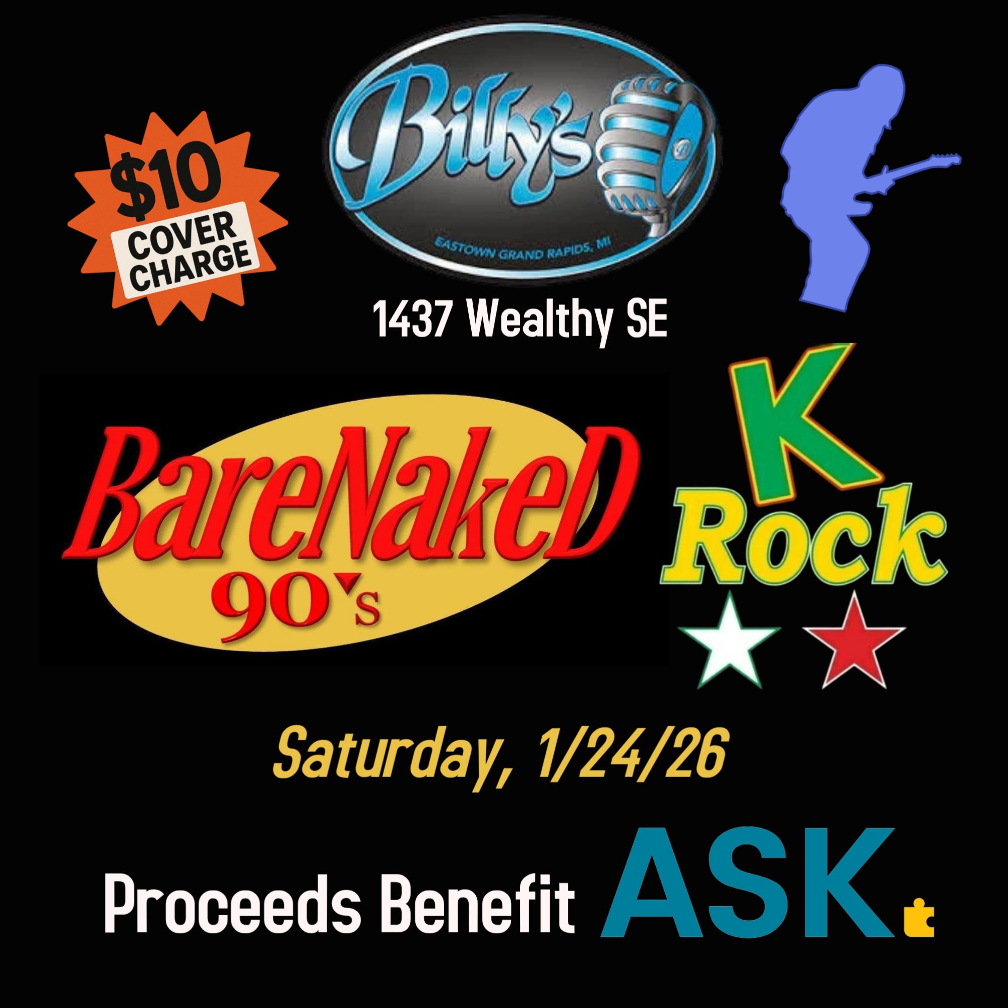 90's Music Fundraiser at Billy's Lounge