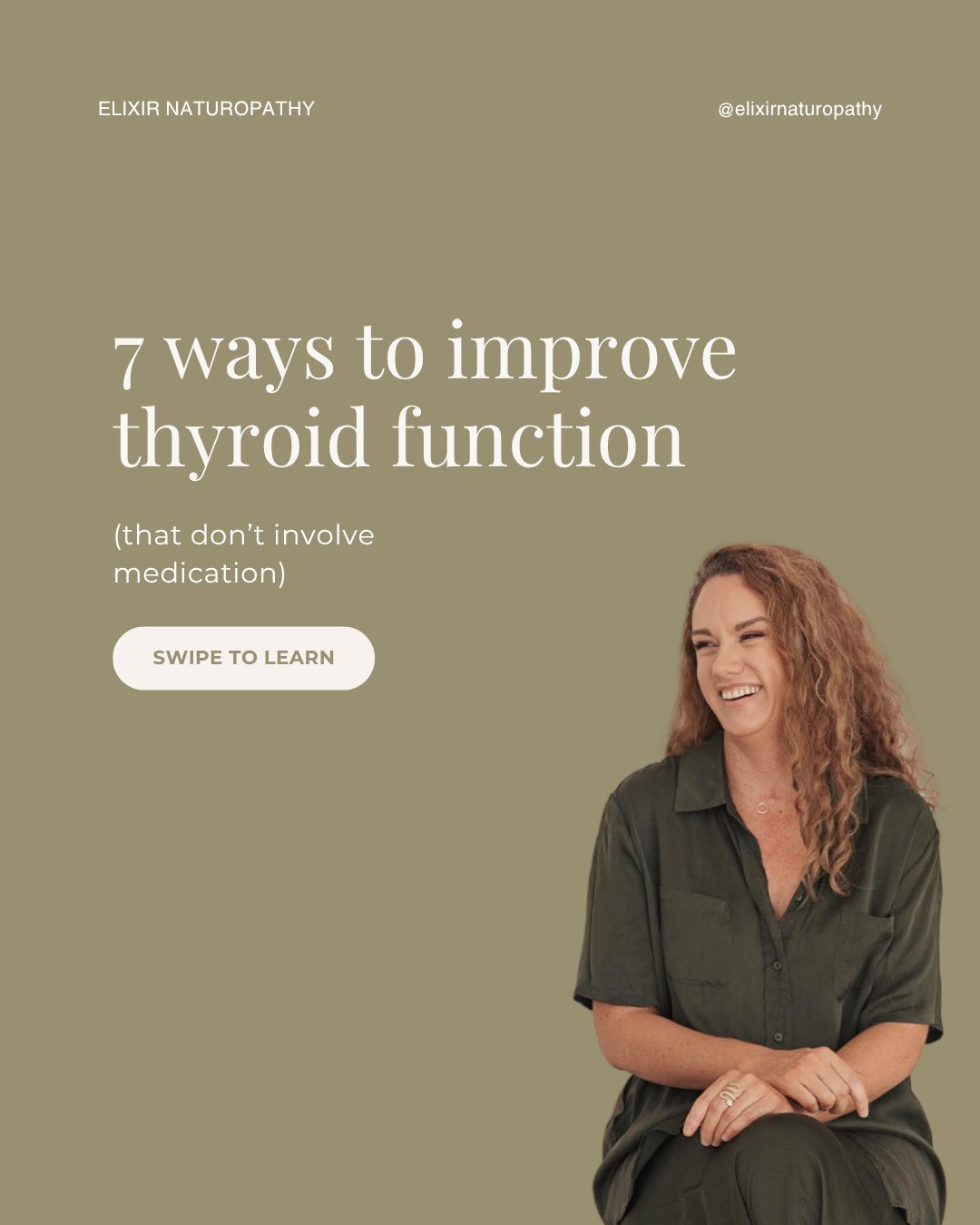 Wondering how to naturally support your thyroid health?⁠
⁠
Your thyroid plays a key role in energy, metabolism and mood, but it also relies on daily habits and nutrients to function optimally.⁠
⁠
If you&rsquo;ve been told your thyroid is &ldquo;fine&
