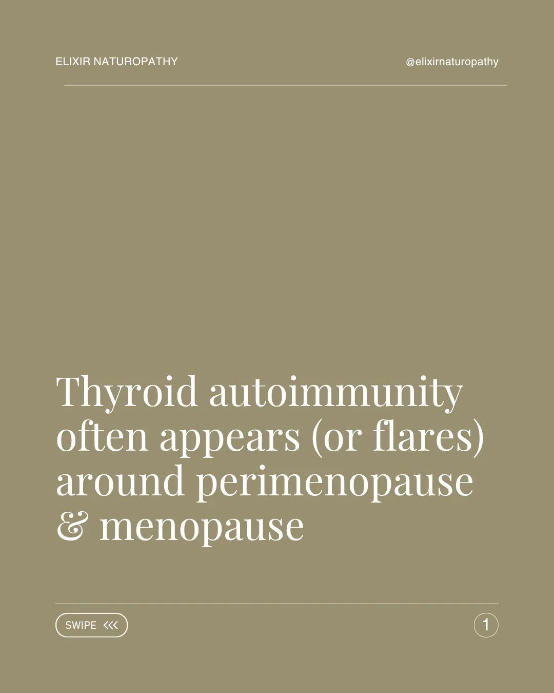 Have you ever noticed thyroid symptoms flare around perimenopause or menopause? ⁠
⁠
You&rsquo;re not imagining it, there&rsquo;s a real connection between hormonal shifts and thyroid autoimmunity.⁠
⁠
As oestrogen and progesterone levels start to decl
