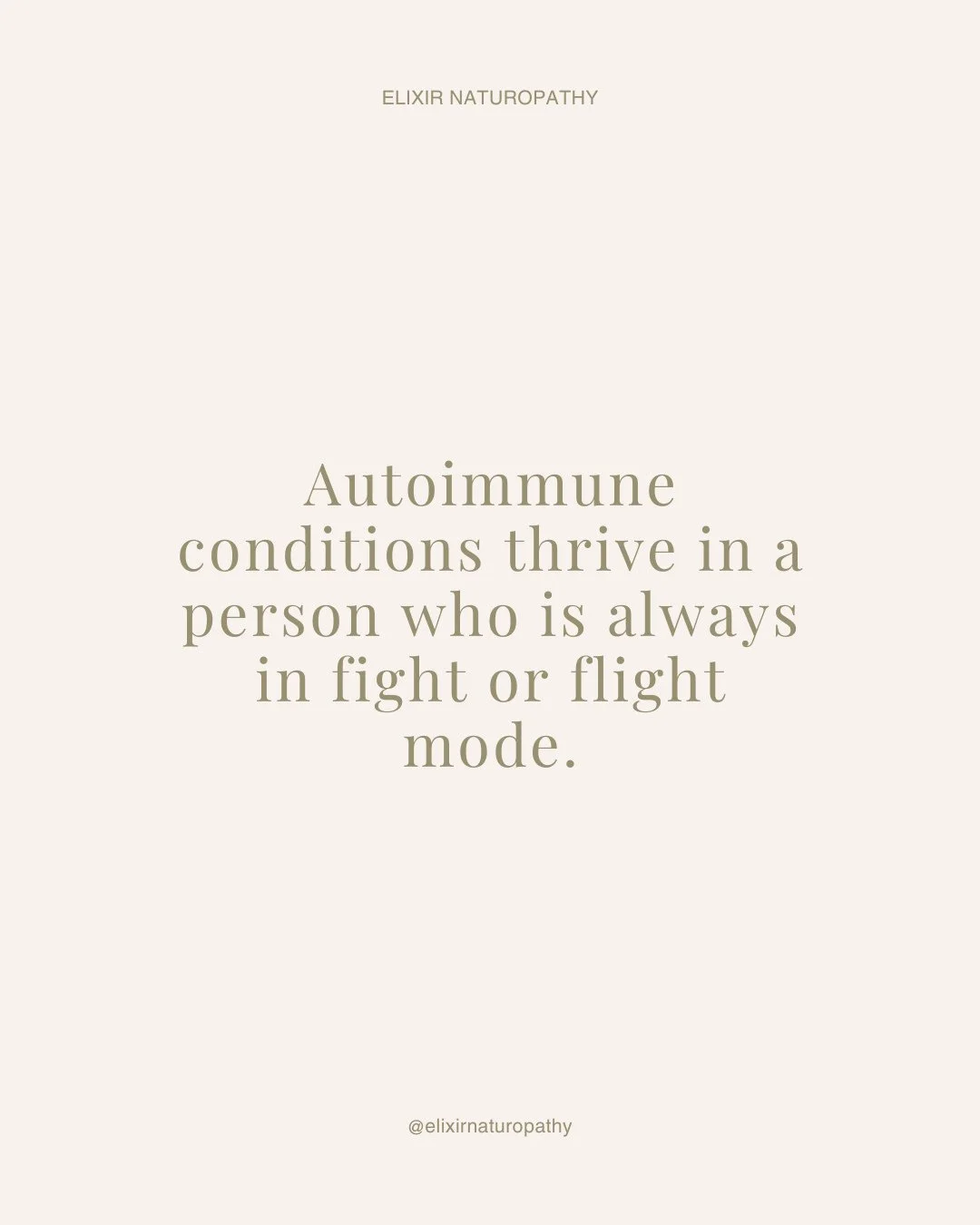 Have you noticed your immune system is deeply influenced by the state of your nervous system?⁠
⁠
Autoimmune symptoms don&rsquo;t arise in isolation, they exist within the context of the whole body.⁠
⁠
When the nervous system is constantly in fight or